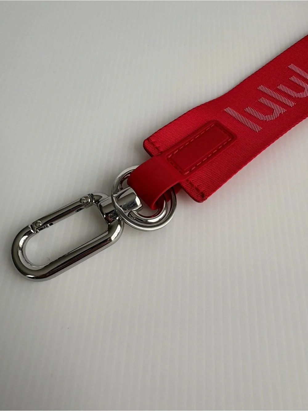 Lululemon Never Lost Keychain Red NWOT